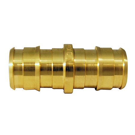 APOLLO 1/2 in. Expansion PEX in to X 1/2 in. D Barb Brass Straight Coupling EPXC1212